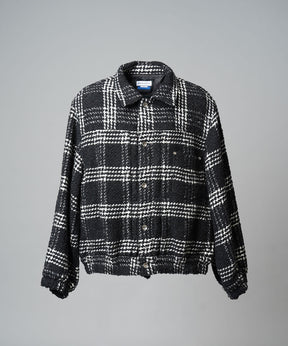 [Italian Dead Stock Fabric] Prime-Over Switching Stand Blouson