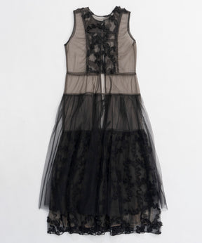 【25SPRING PRE-ORDER】2way Tulle Layered Dress