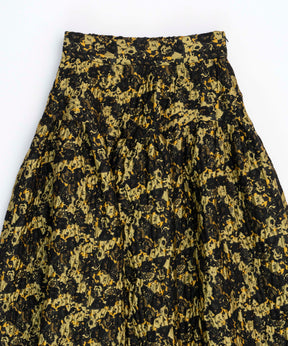 【24AUTUMN PRE-ORDER】Floral Pattern Jacquard Voluminous Skirt