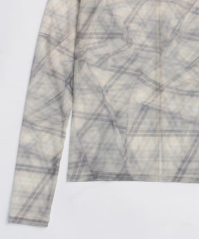 【SALE】Plaid Mesh Tops