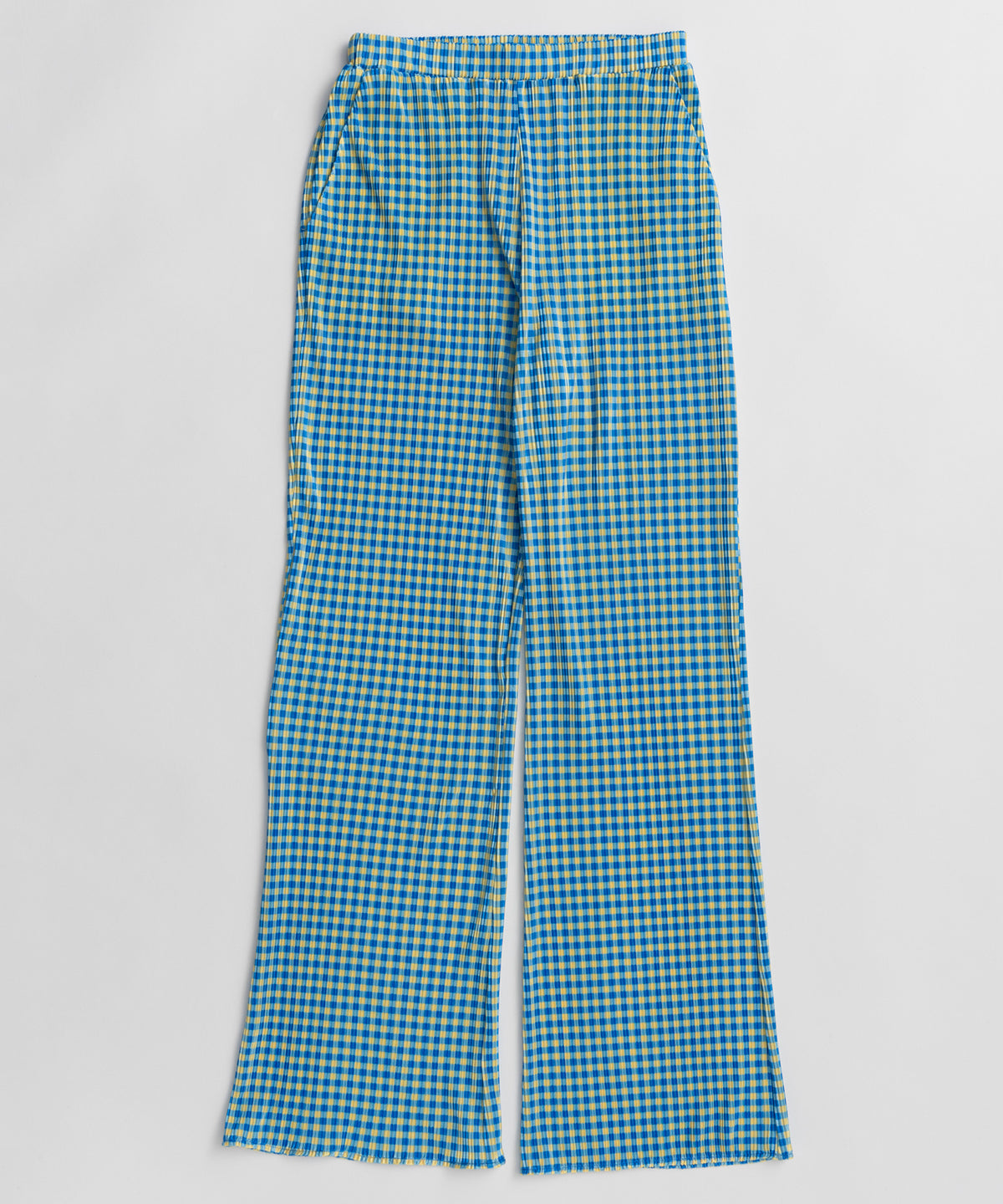 Check Pleated Pants