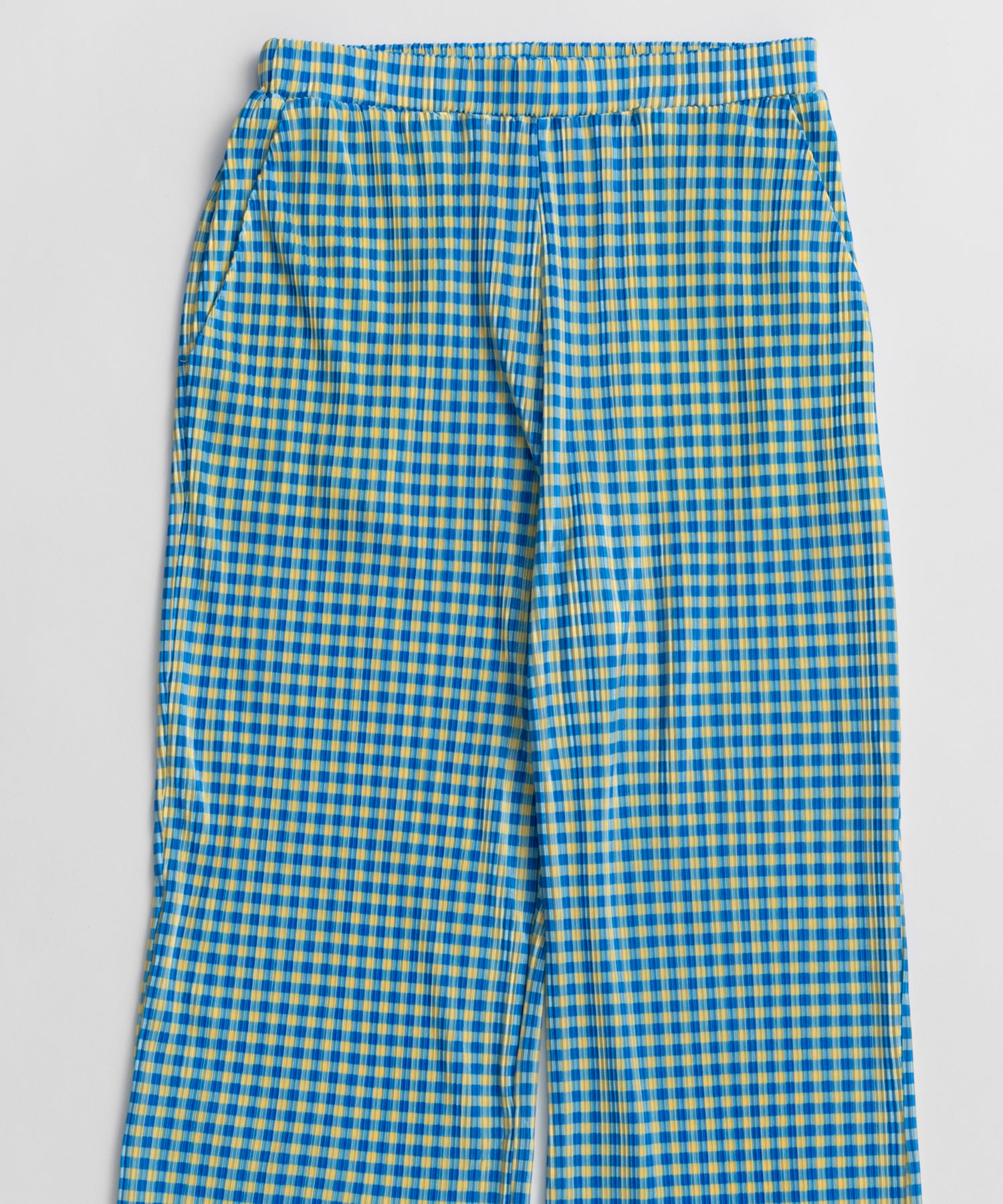 Check Pleated Pants