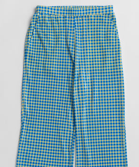 Check Pleated Pants