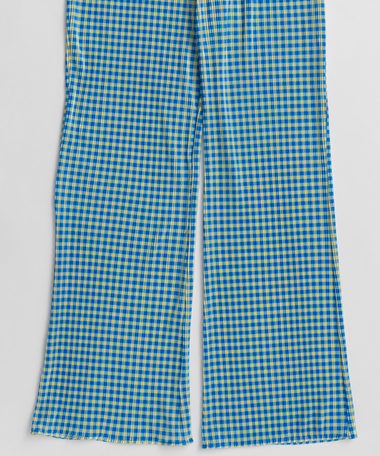 Check Pleated Pants
