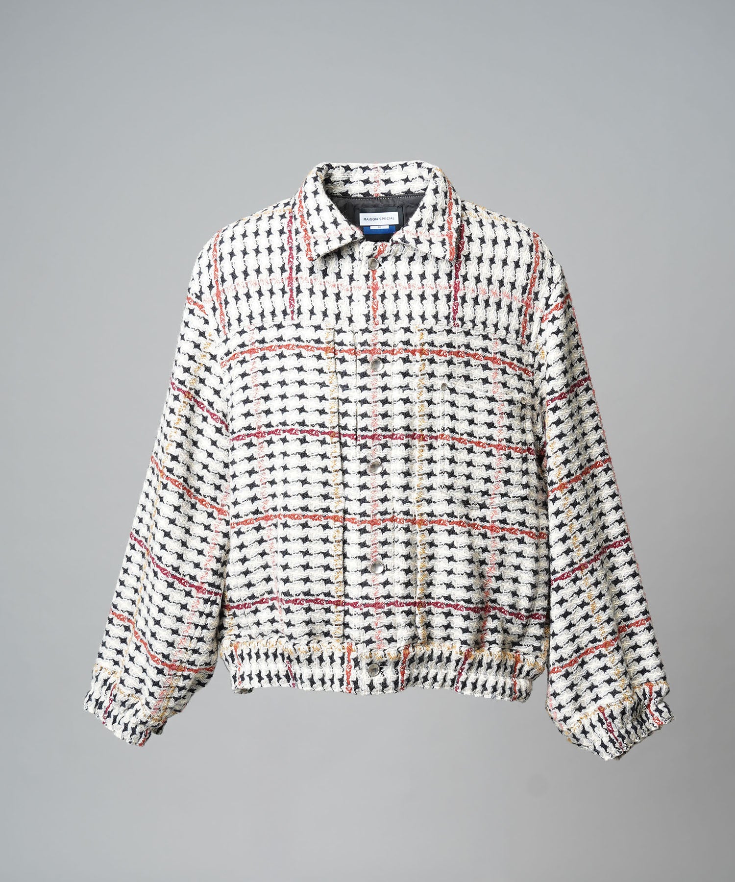 [Italian Dead Stock Fabric] Prime-Over Switching Stand Blouson