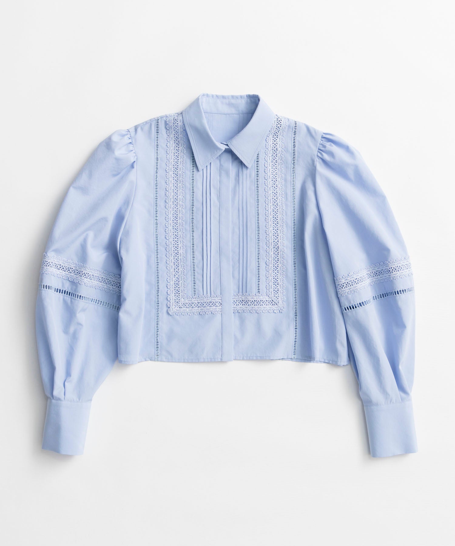 【26AUTUMN PRE-ORDER】Pintuck Lace Blouse