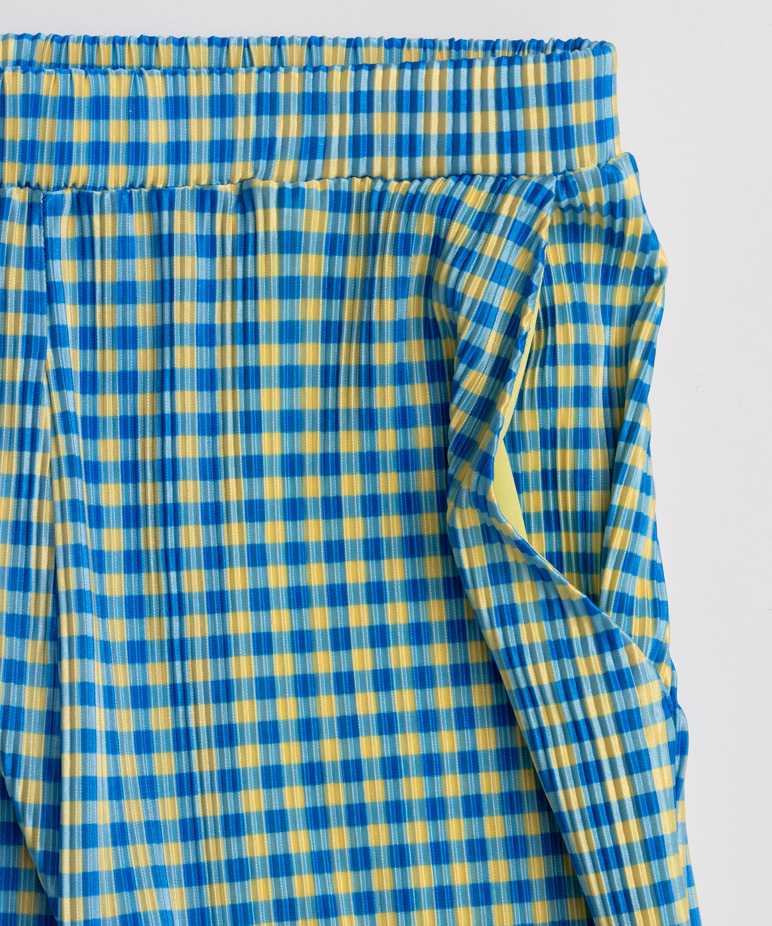 Check Pleated Pants