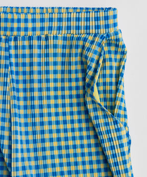 Check Pleated Pants
