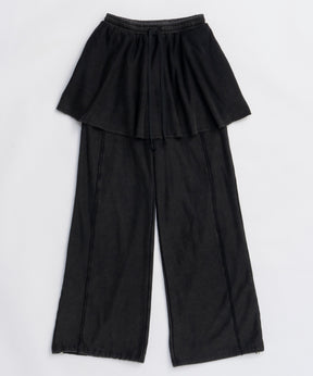 [25WINTER PRE-ORDER] Flared Skirt Layered Sweatpants
