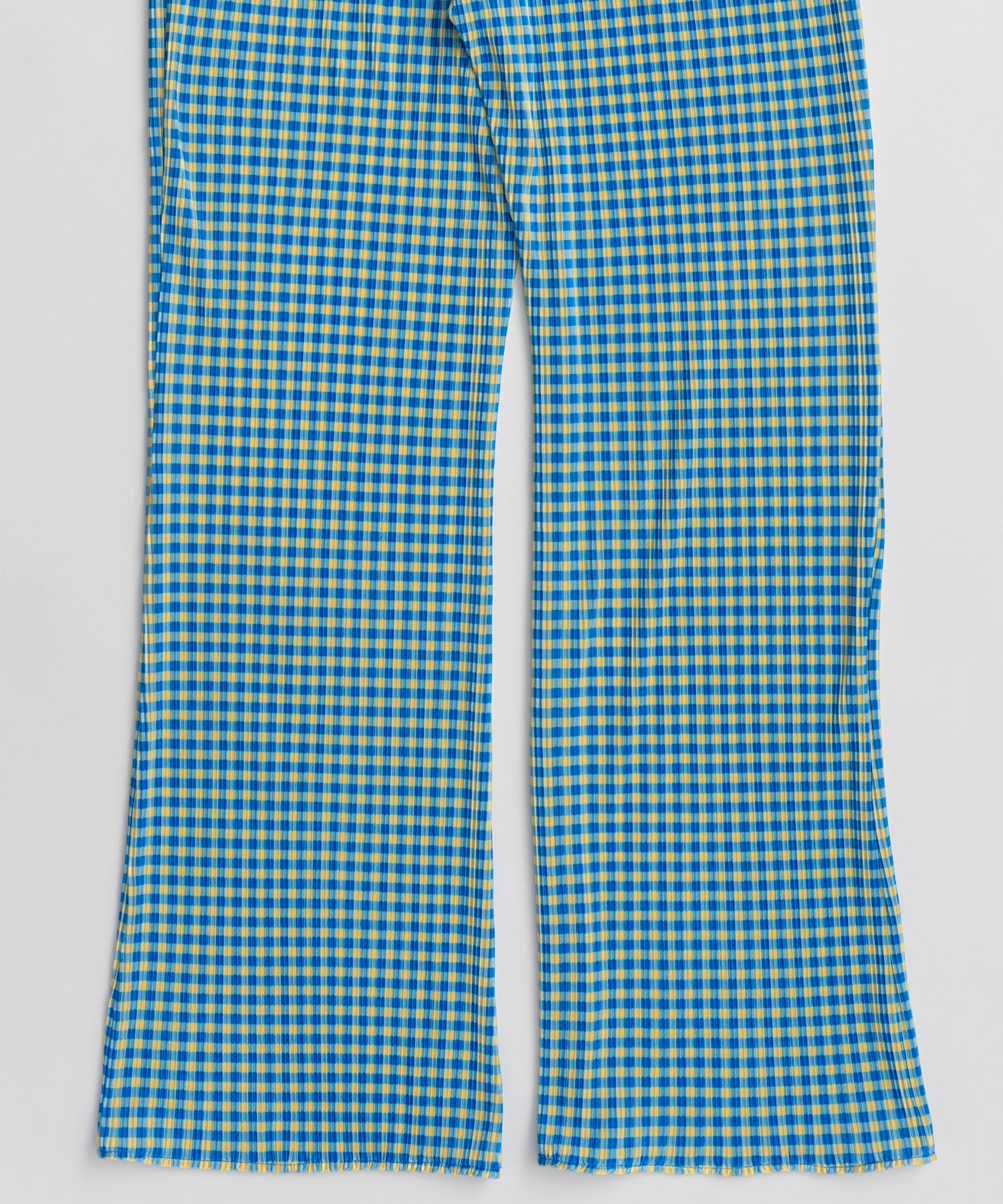 Check Pleated Pants