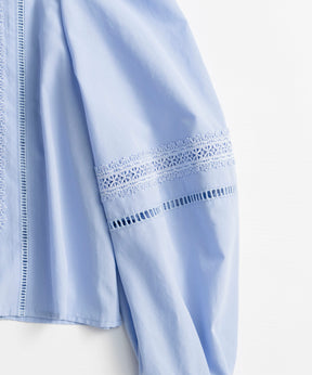【26AUTUMN PRE-ORDER】Pintuck Lace Blouse