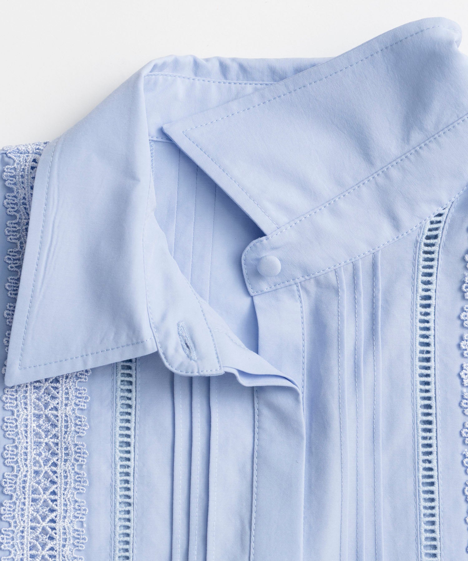 【26AUTUMN PRE-ORDER】Pintuck Lace Blouse
