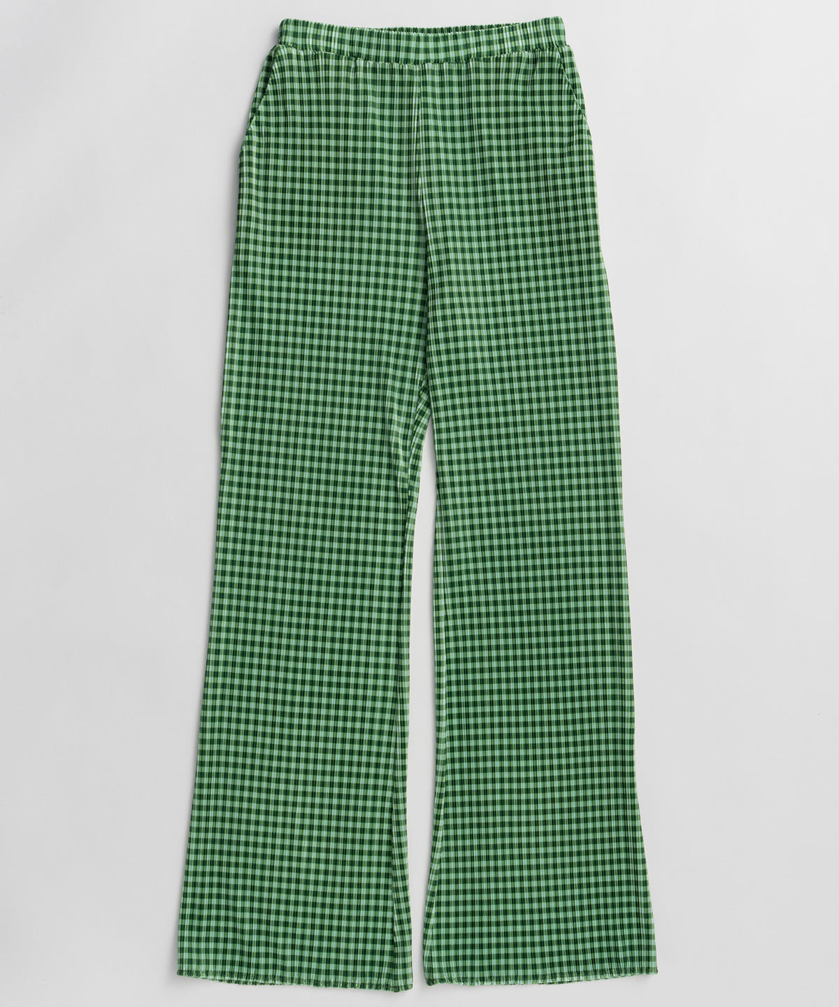 Check Pleated Pants