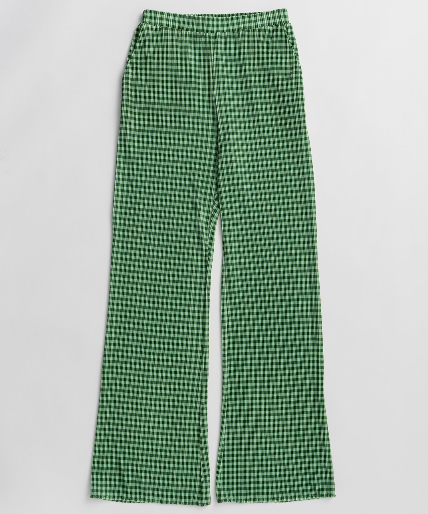 Check Pleated Pants