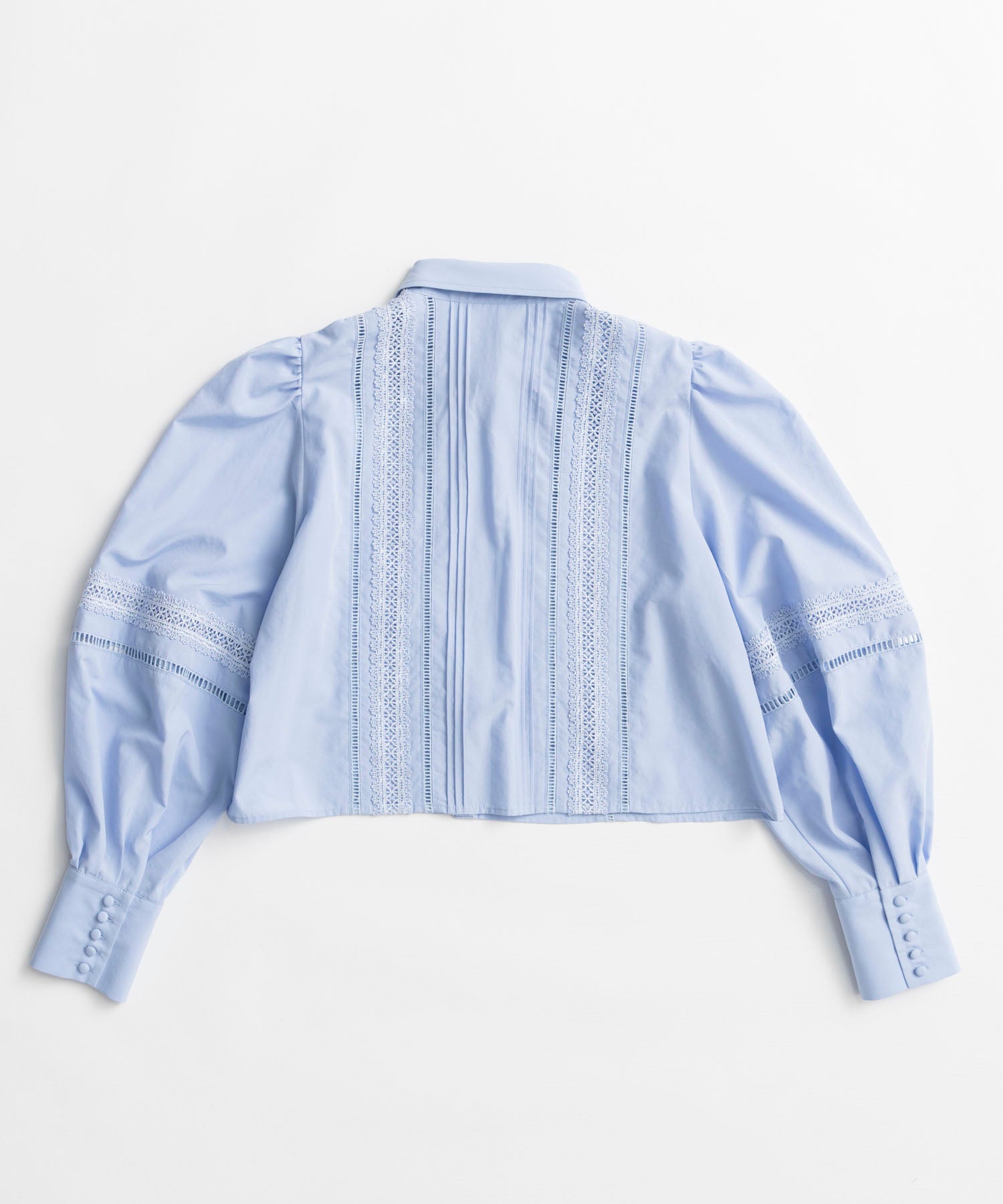 【26AUTUMN PRE-ORDER】Pintuck Lace Blouse