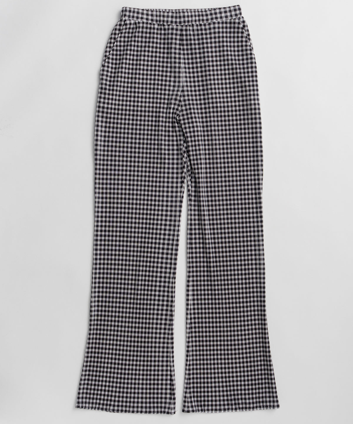 Check Pleated Pants