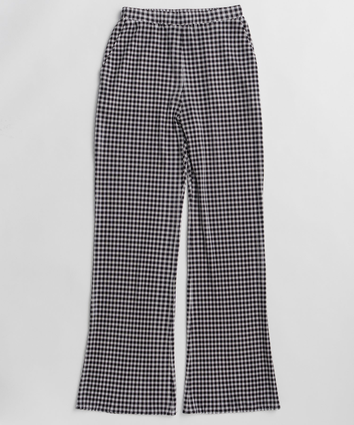 Check Pleated Pants