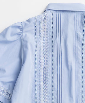【26AUTUMN PRE-ORDER】Pintuck Lace Blouse