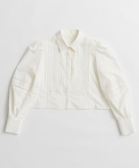 【26AUTUMN PRE-ORDER】Pintuck Lace Blouse