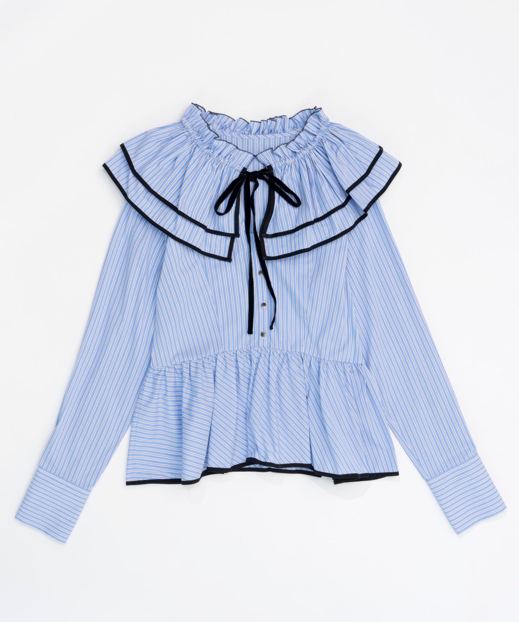 [24Autumn PRE-ORDER] Edge Trim Ruffle Shirt