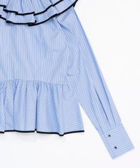 Edge Trim Ruffle Shirt