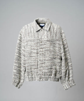 [Italian Dead Stock Fabric] Prime-Over Switching Stand Blouson