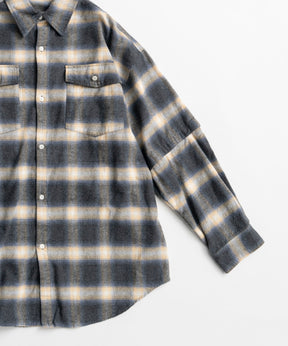 【26AUTUMN PRE-ORDER】2WAY Check Overshirt