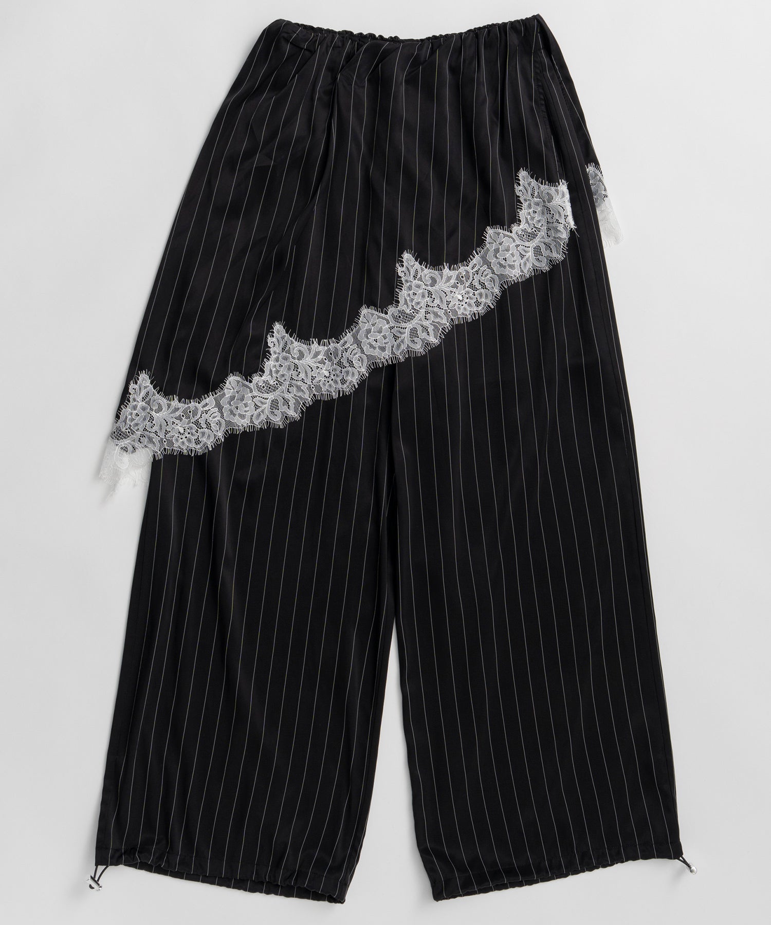 PRE-ORDER】Wrap Satin Lace Pants