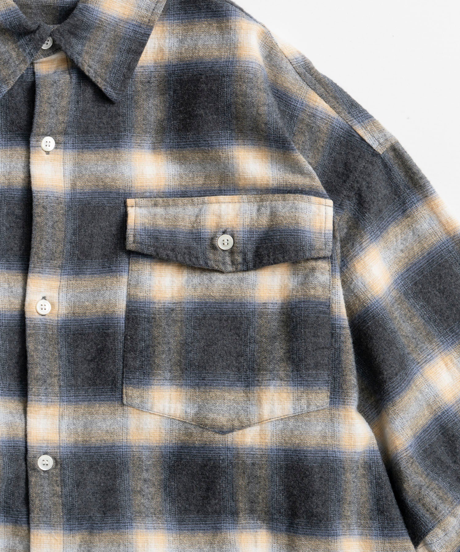 【26AUTUMN PRE-ORDER】2WAY Check Overshirt