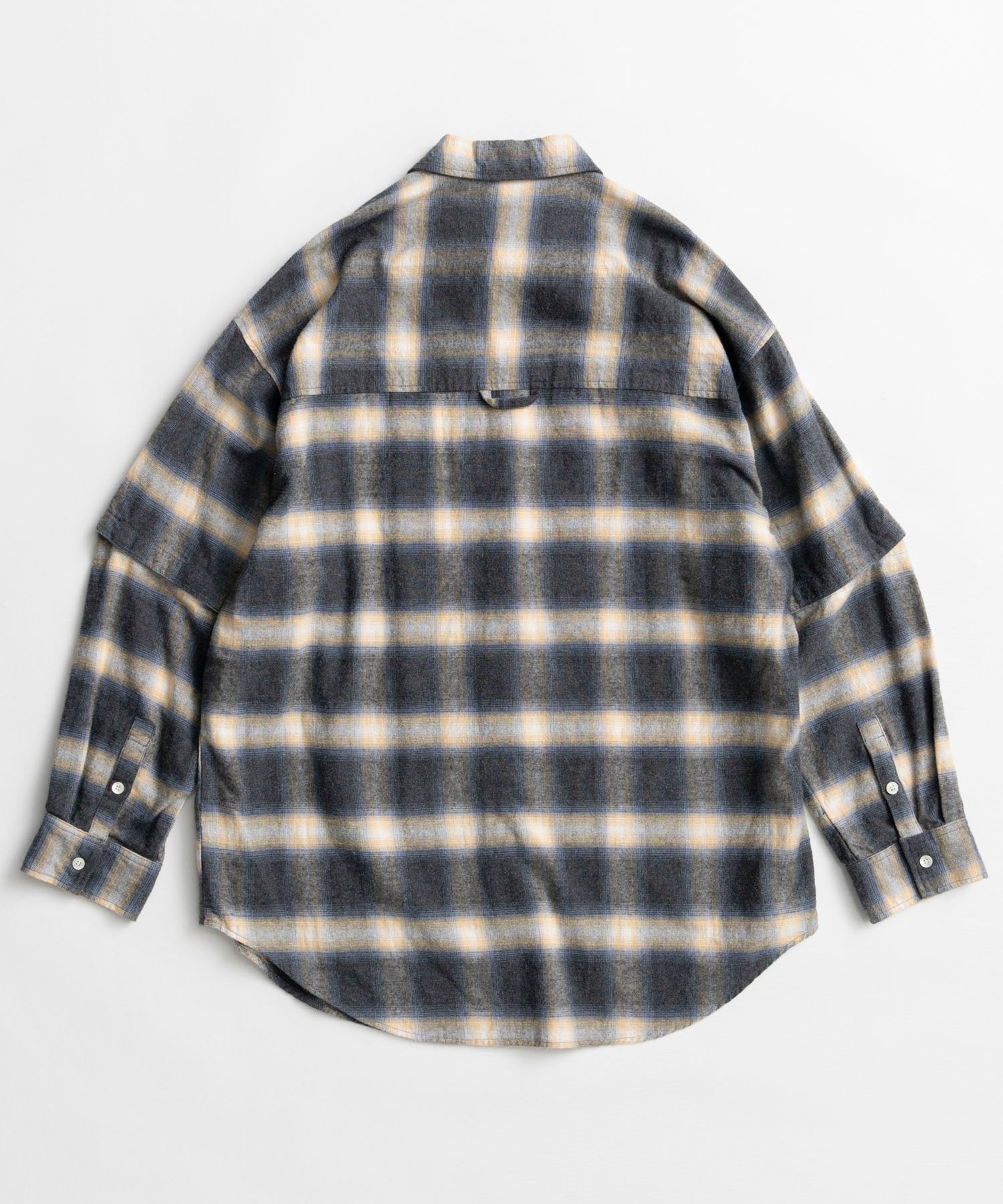 【26AUTUMN PRE-ORDER】2WAY Check Overshirt