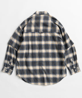【26AUTUMN PRE-ORDER】2WAY Check Overshirt