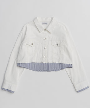 【26SPRING PRE-ORDER】2WAY Denim Short Jacket