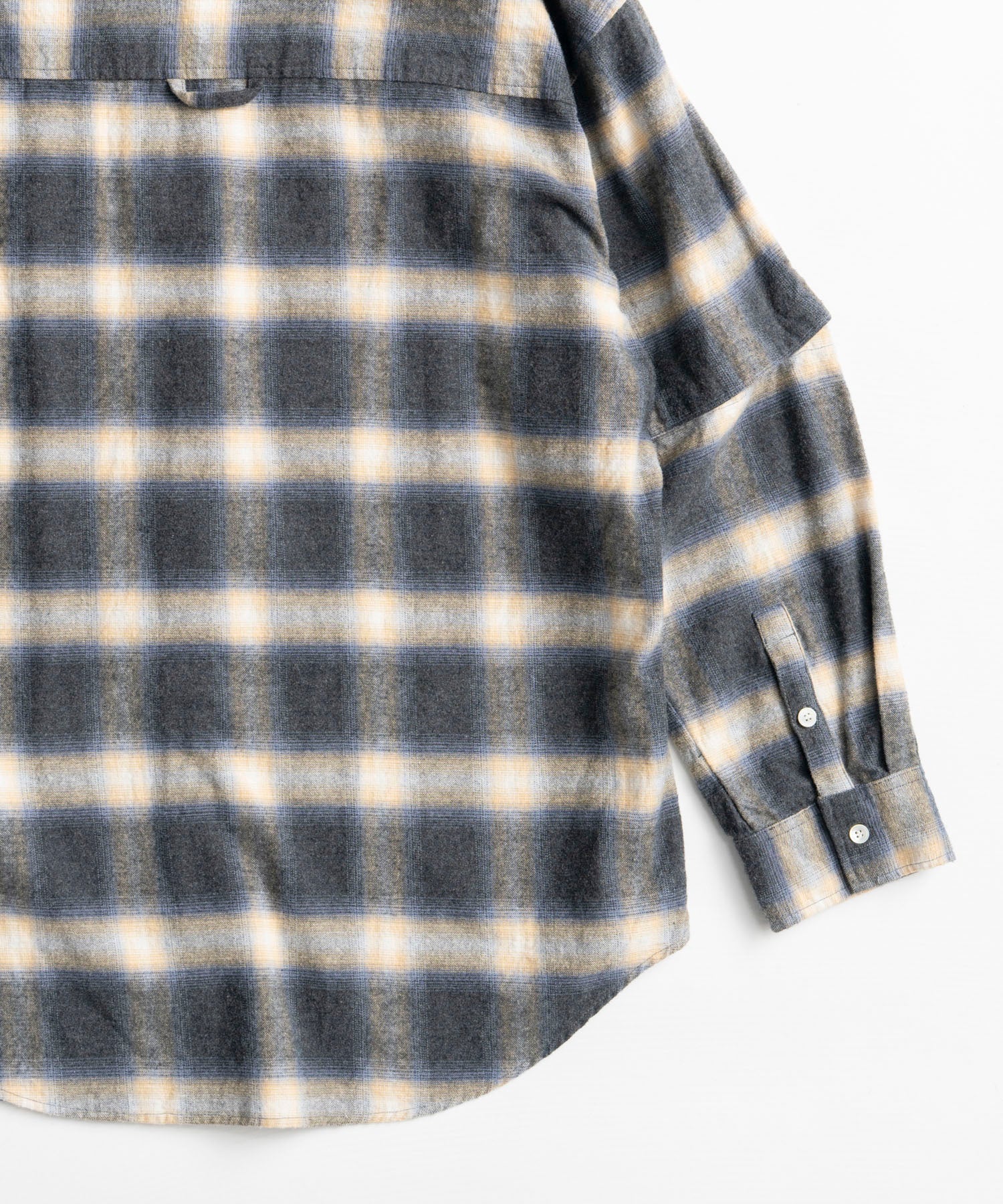 【26AUTUMN PRE-ORDER】2WAY Check Overshirt