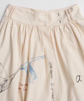 [2026Summer PRE-ORDER] Asymmetrical Wrap Print Skirt