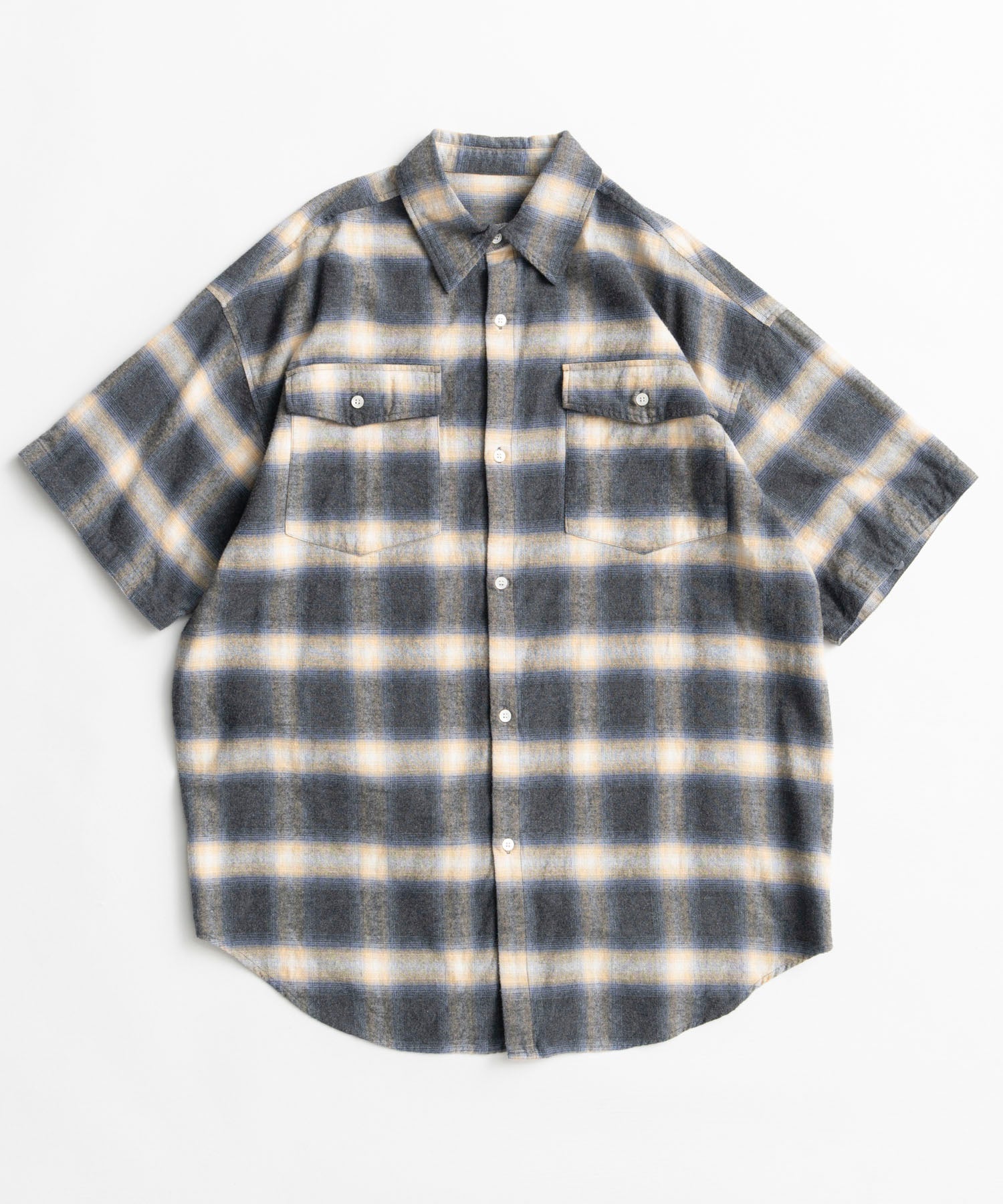 【26AUTUMN PRE-ORDER】2WAY Check Overshirt