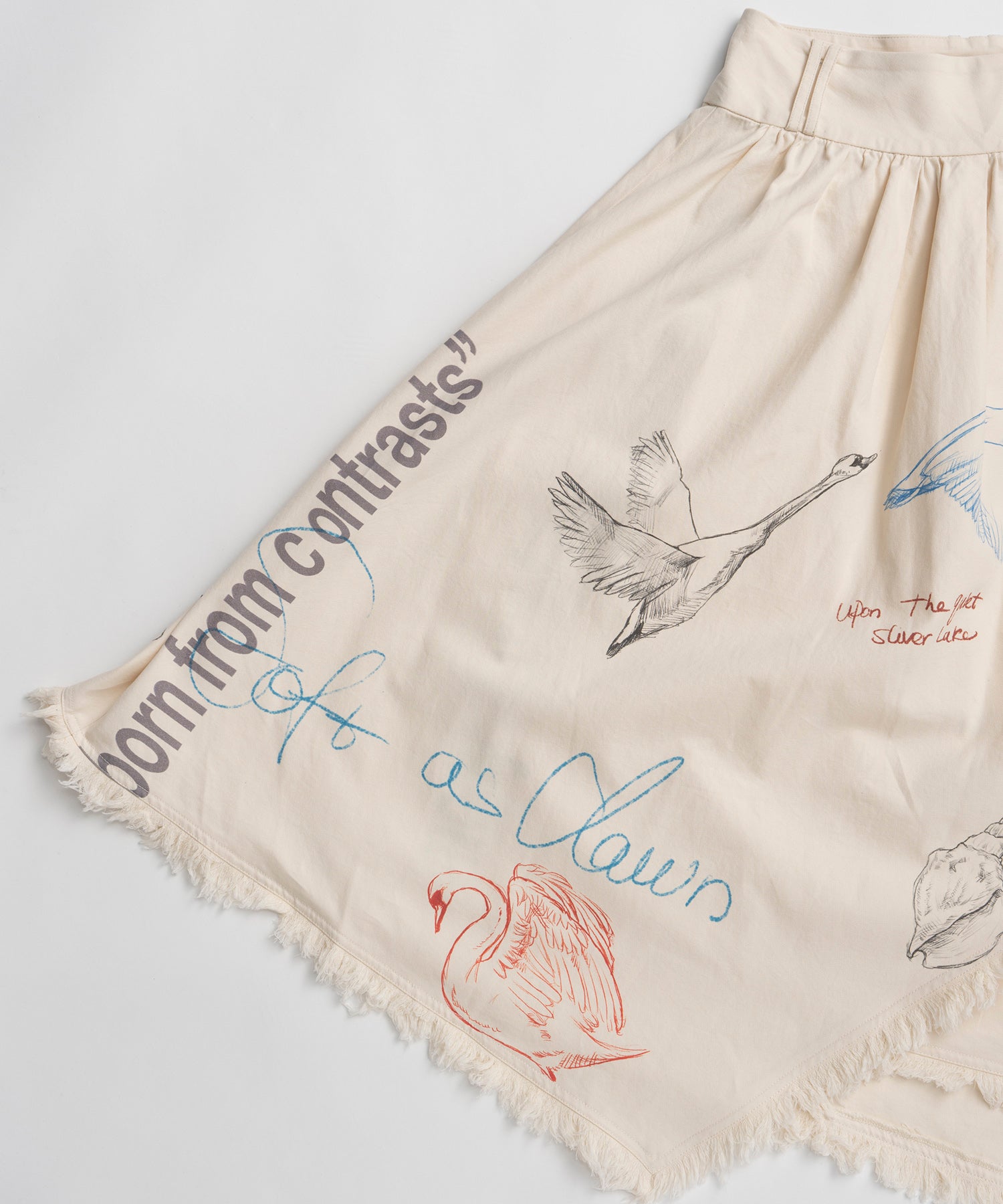 [2026Summer PRE-ORDER] Asymmetrical Wrap Print Skirt