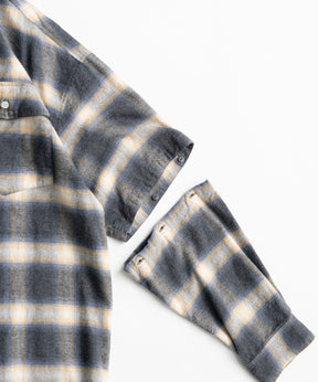 【26AUTUMN PRE-ORDER】2WAY Check Overshirt