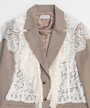 【26SPRING PRE-ORDER】Lace Vest Single Jacket