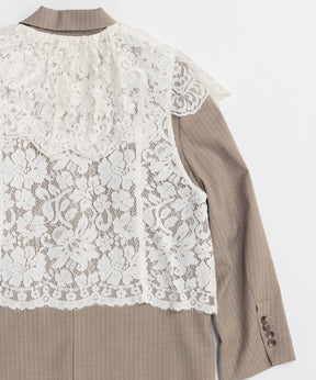 【26SPRING PRE-ORDER】Lace Vest Single Jacket