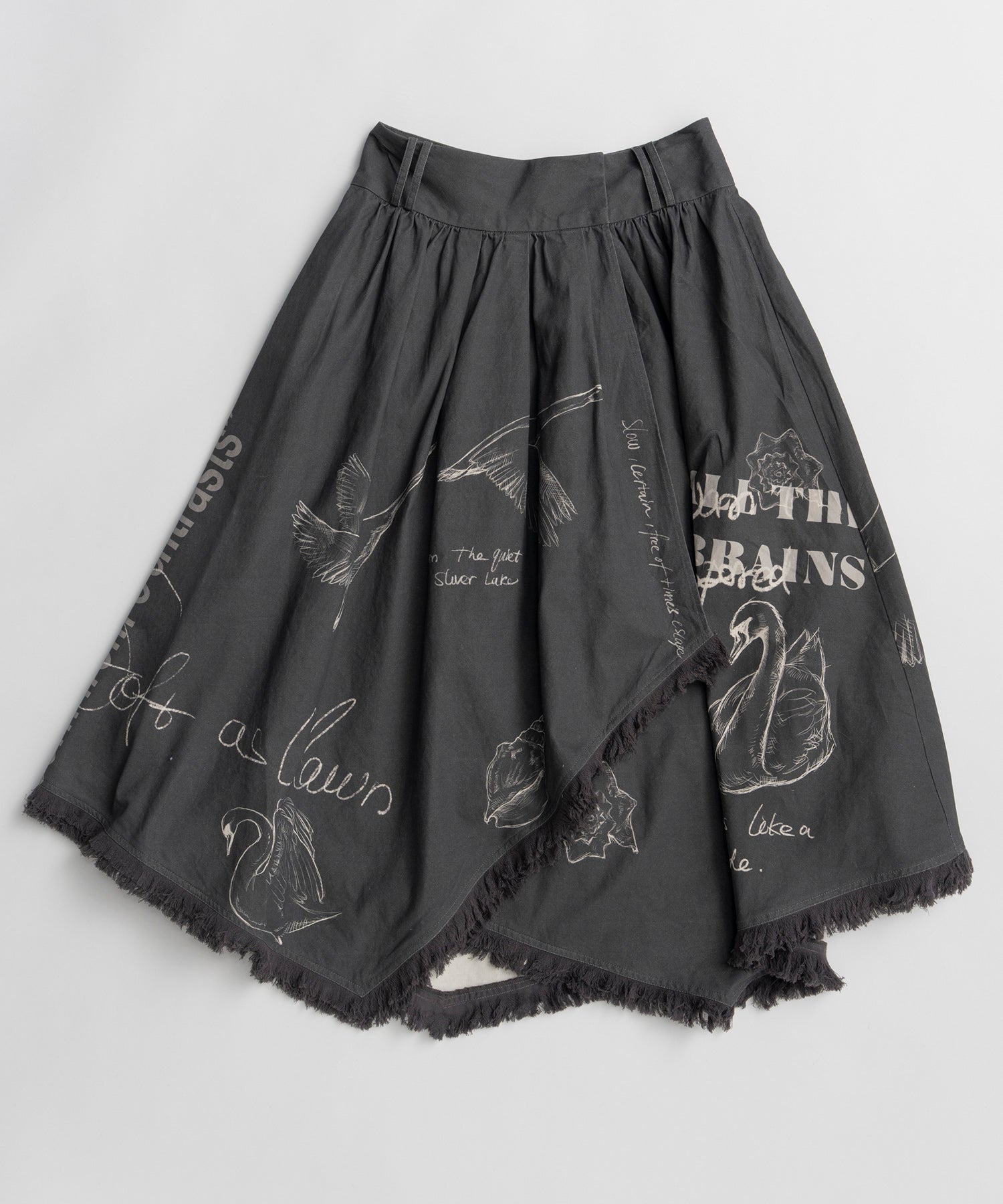 [2026Summer PRE-ORDER] Asymmetrical Wrap Print Skirt