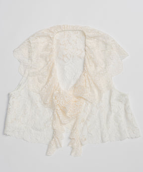 【26SPRING PRE-ORDER】Lace Vest Single Jacket