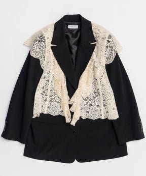 【26SPRING PRE-ORDER】Lace Vest Single Jacket