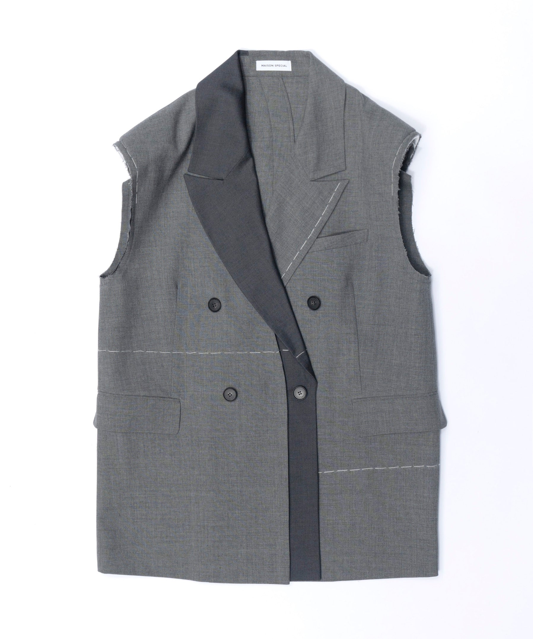 【24SPRING PRE-ORDER】Double Color Hand Stitched Gilet