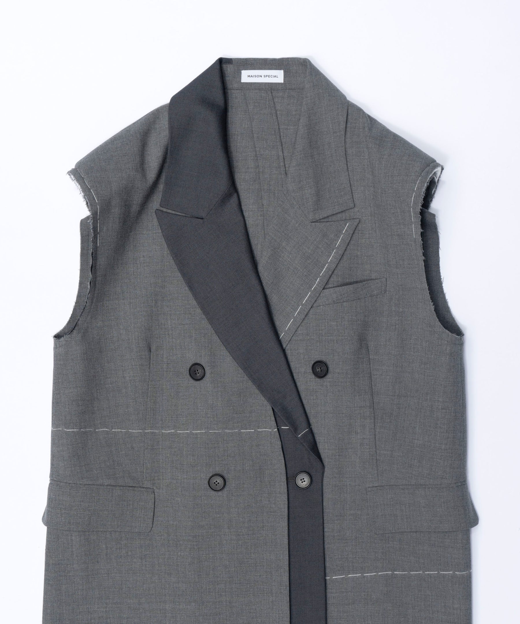 【24SPRING PRE-ORDER】Double Color Hand Stitched Gilet