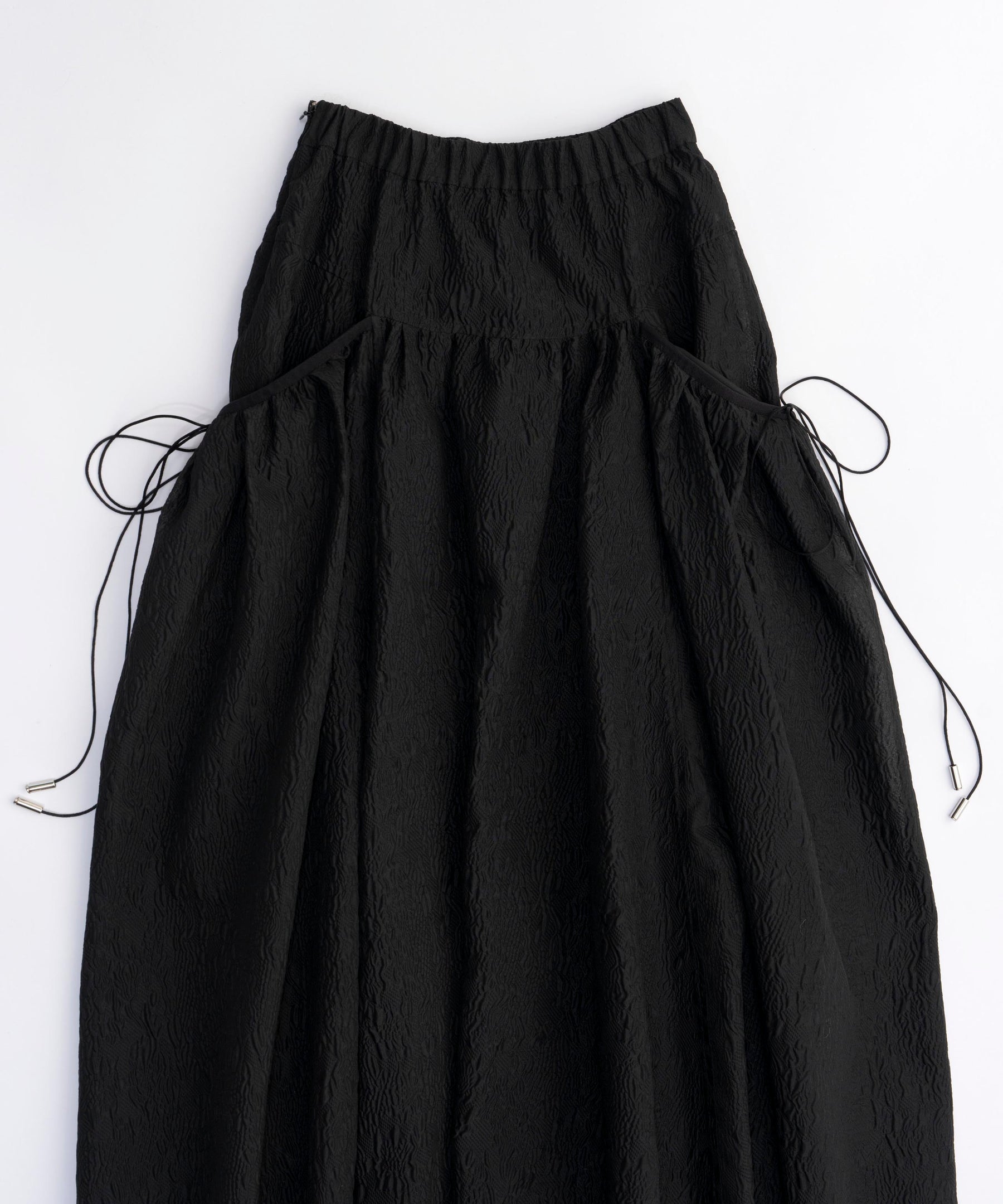 Sheer Jacquard Voluminous Skirt