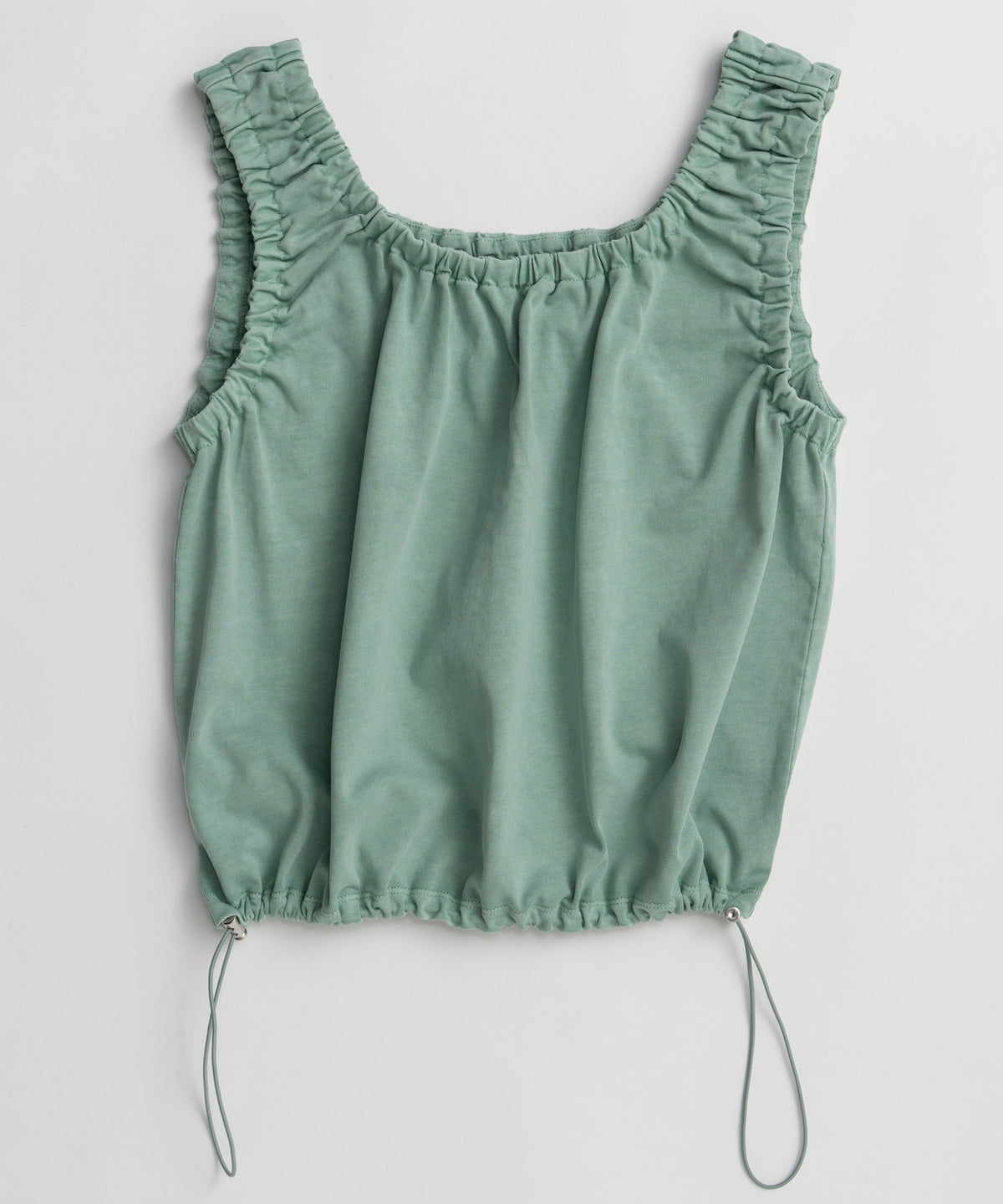2WAY French Terry Gathered Top