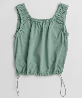 2WAY French Terry Gathered Top