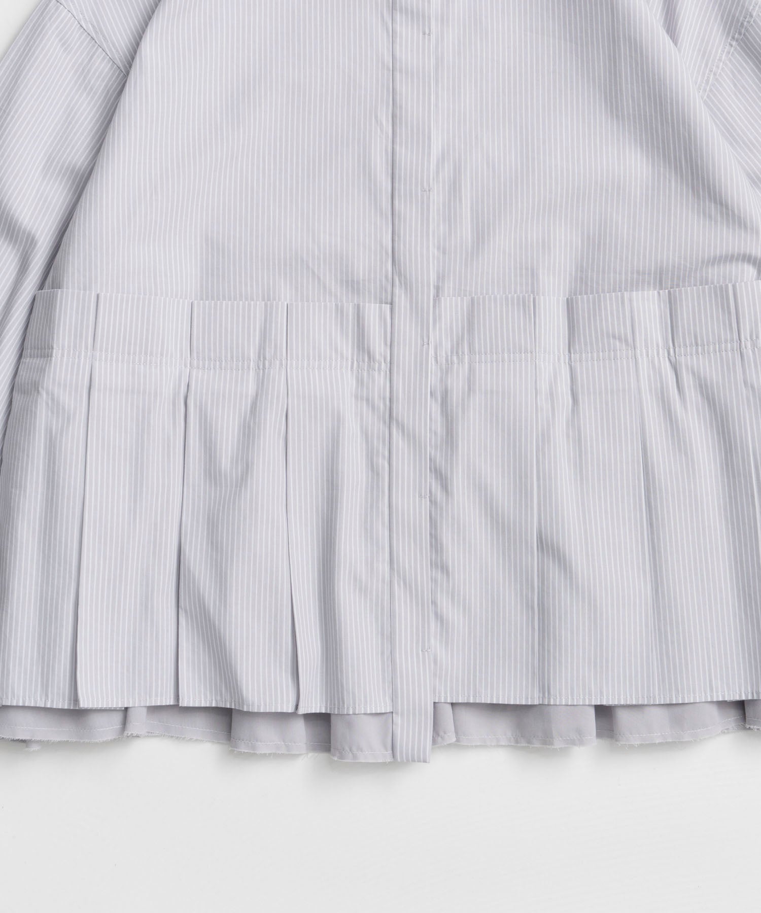 【26AUTUMN PRE-ORDER】Tuck Pleated Peplum Shirt