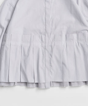 【26AUTUMN PRE-ORDER】Tuck Pleated Peplum Shirt