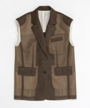 See-through Gilet